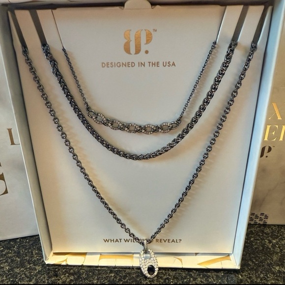 BP Silver Layered Necklace Set - Picture 1 of 2